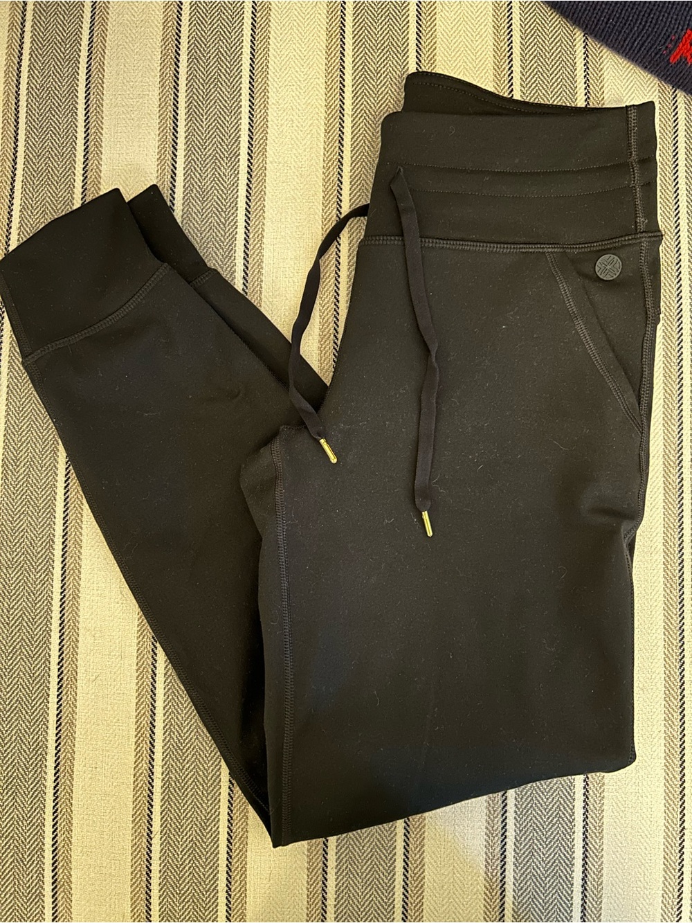 Lilly Pulitzer Luxletic Black Drawstring Joggers